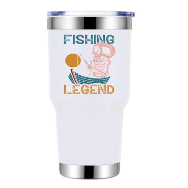 Fishing Legend 30oz Tumbler White